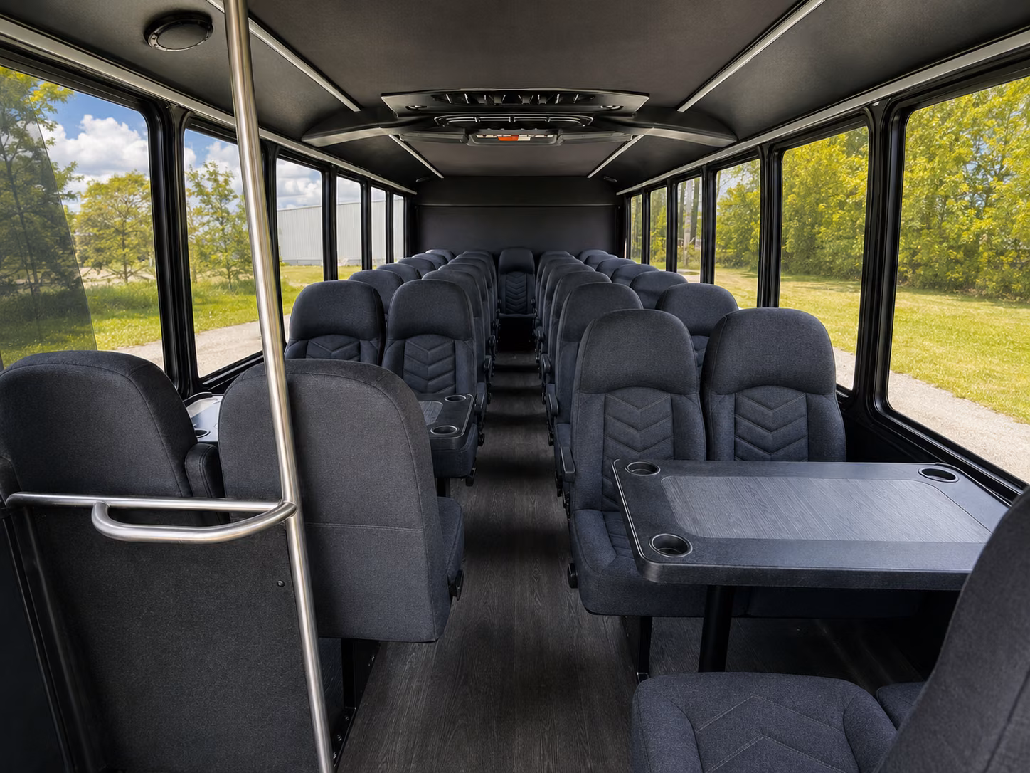 santa ana 18 passenger minibus inside