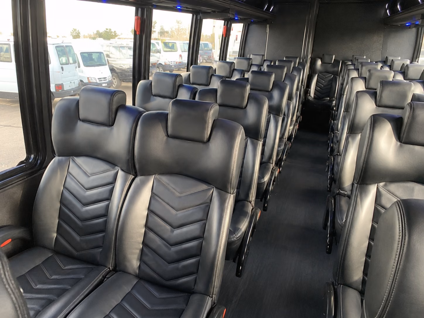 santa ana 18 passenger minibus interior