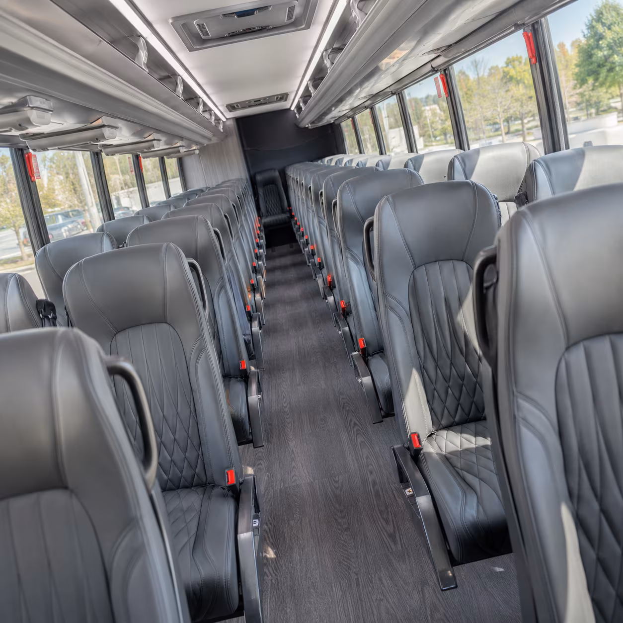 santa ana 28 passenger minibus inside