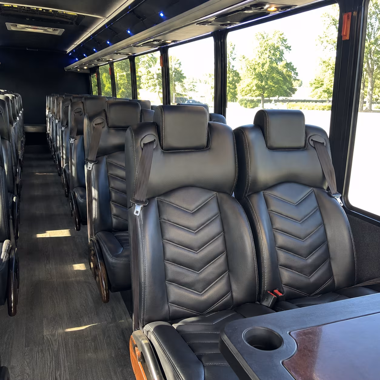 santa ana 35 passenger minibus inside