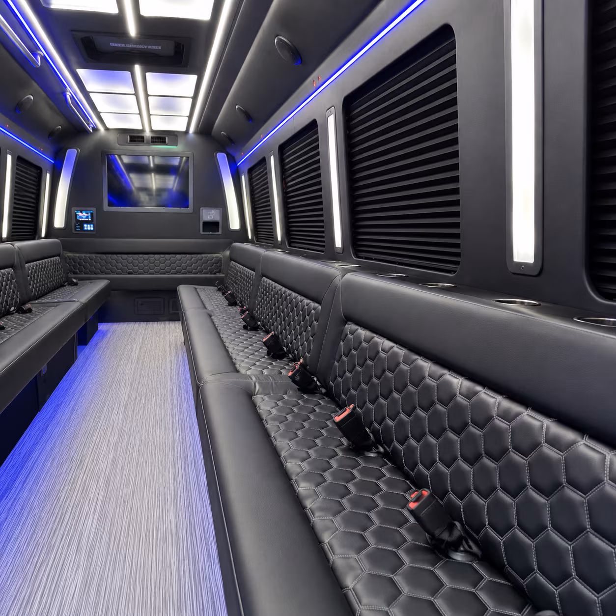 santa ana party bus inside