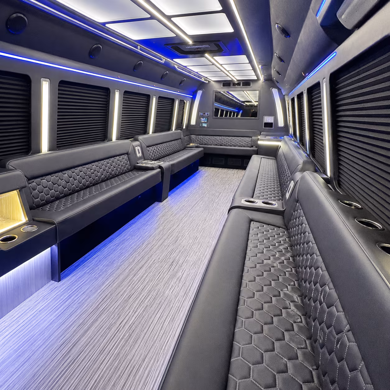santa ana party bus interior