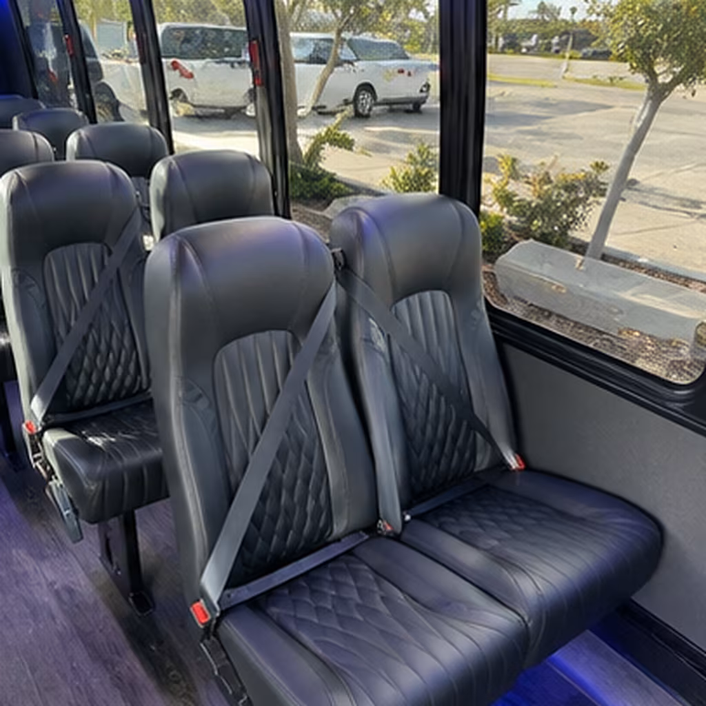 santa ana sporting event transportation onboard seating